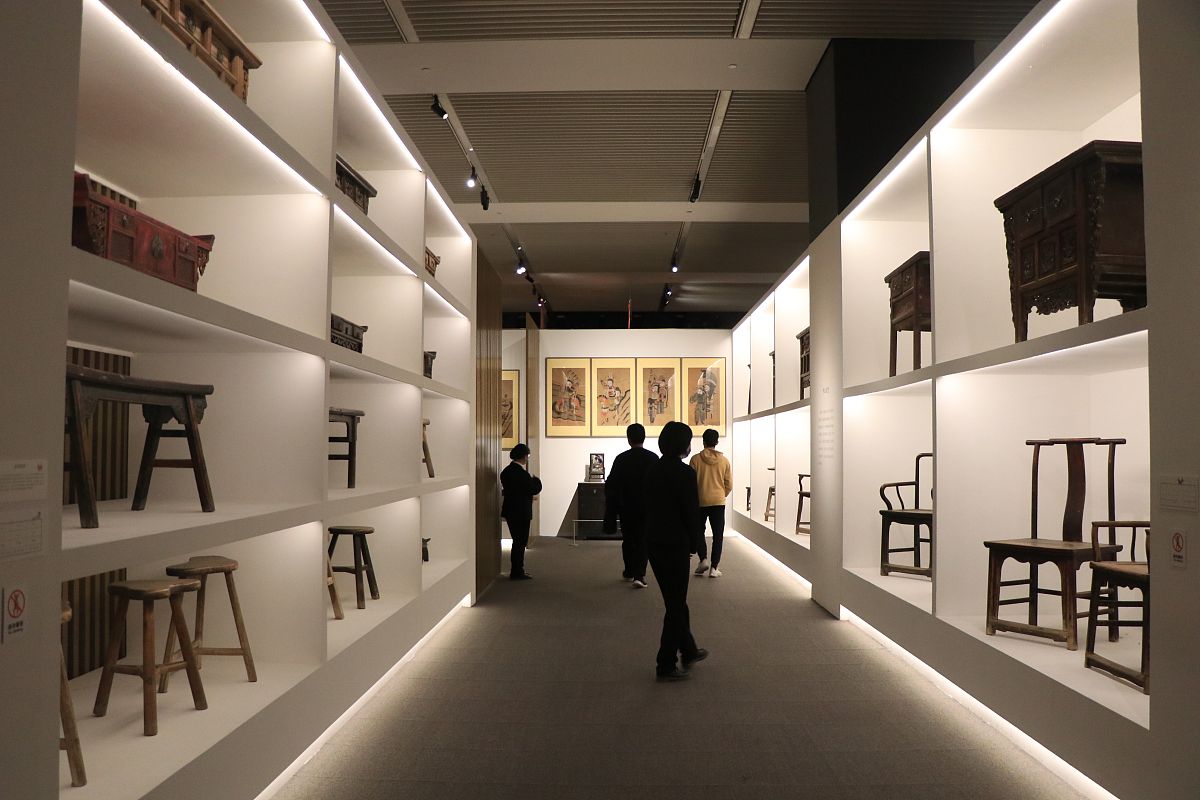 2020年11月27日,北京,在中国国家博物馆展出的"记住乡愁——山东民艺