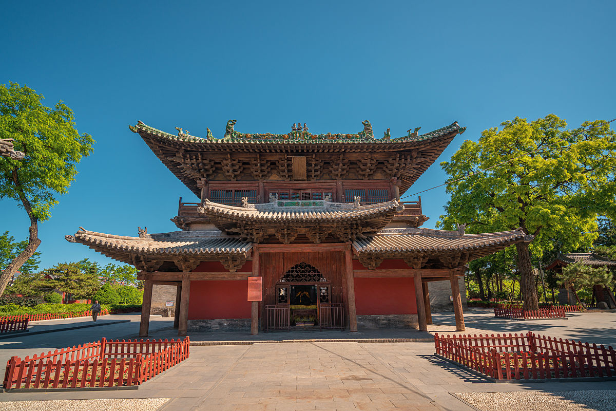2021年6月4日,山西朔州,崇福寺.