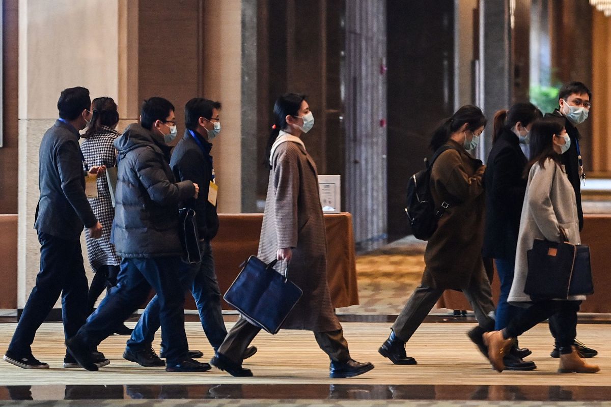 2021年1月29日,湖北武汉,中国方面的有关人员已经抵达世界卫生组织病