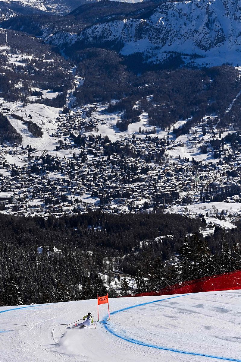 2021年2月12日,意大利,2021高山滑雪世界锦标赛2月12日赛况.german ki