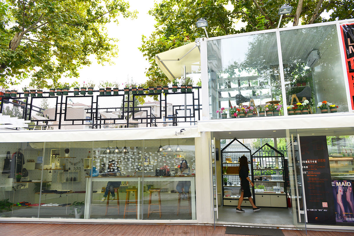 济南创高集装箱咖啡店：独特韵味，用心打造的户外景观