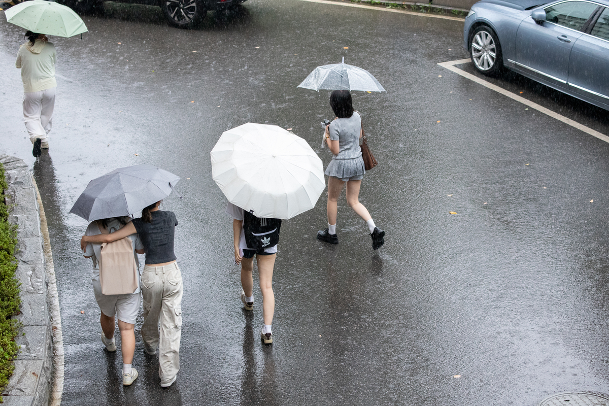 描写一个女人因为淋过雨所以要给人撑伞100字以内写得走心一点