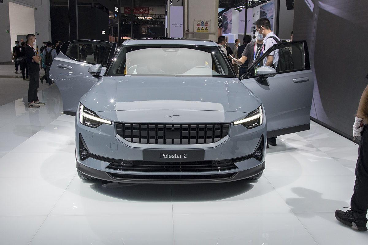 2020年9月26日,北京国际车展,极星汽车polestar2.