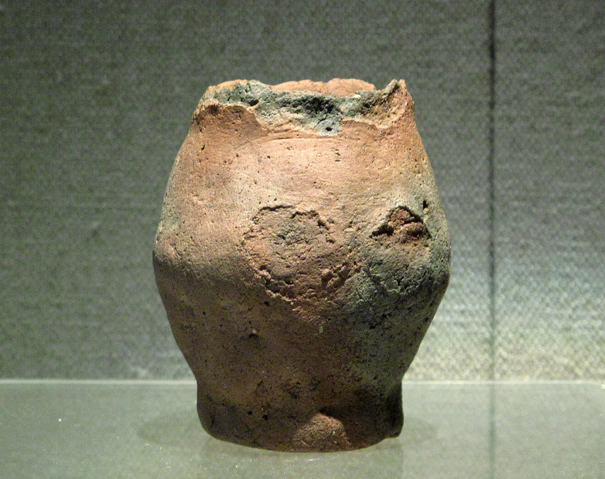 2013年06月05日 夹砂小陶罐,新石器时代,馆藏文物,辉河水坝遗址出土,