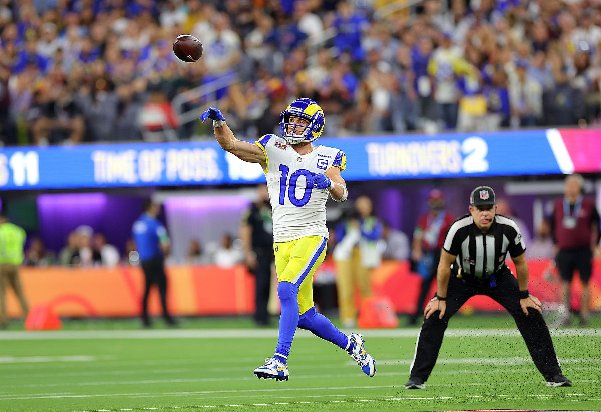 inglewood, california - february 13: cooper kupp #10 of the los 