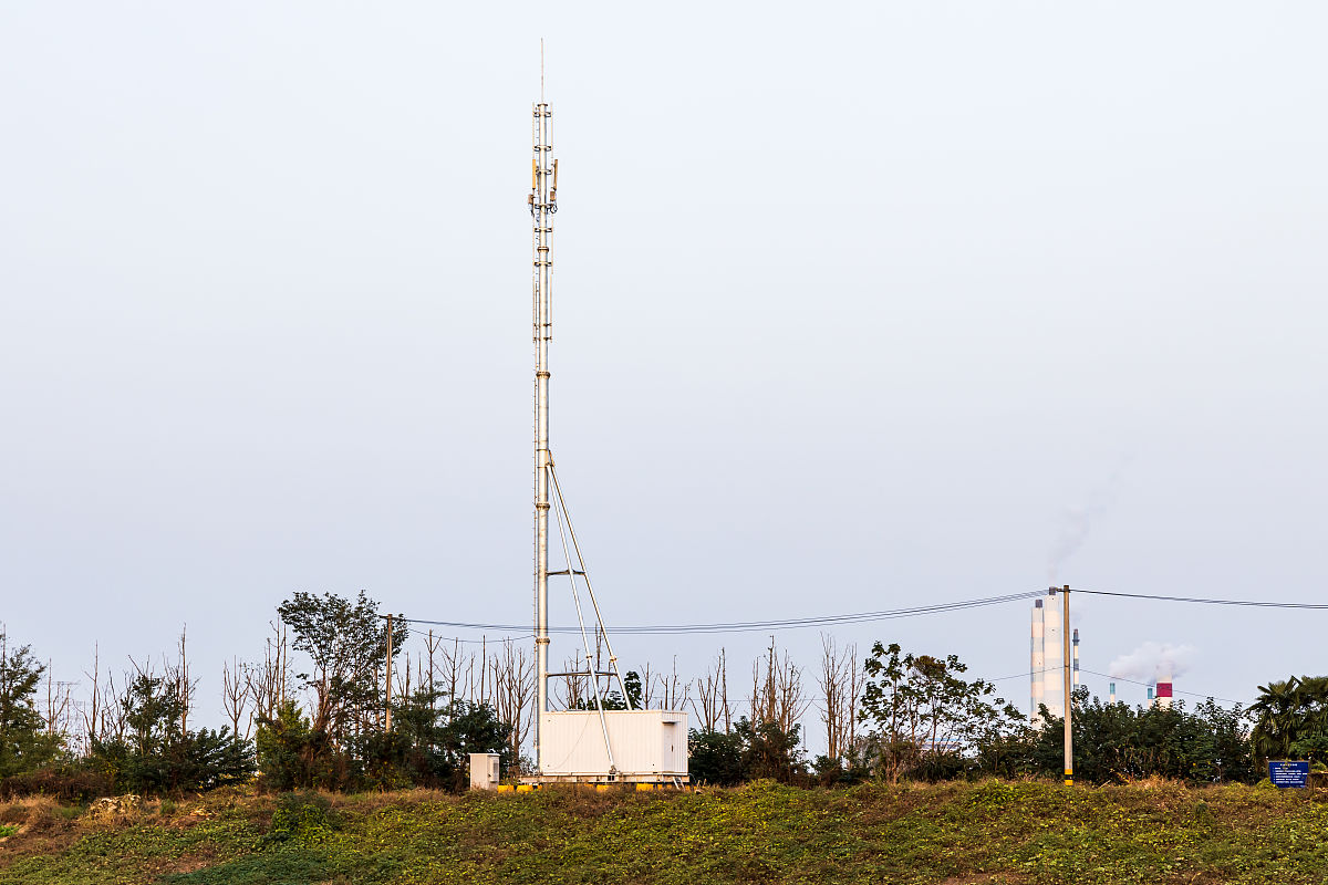 2020年10月29日,扬州郊外5g基站通讯发射塔,通讯基站,网络信号塔,手机