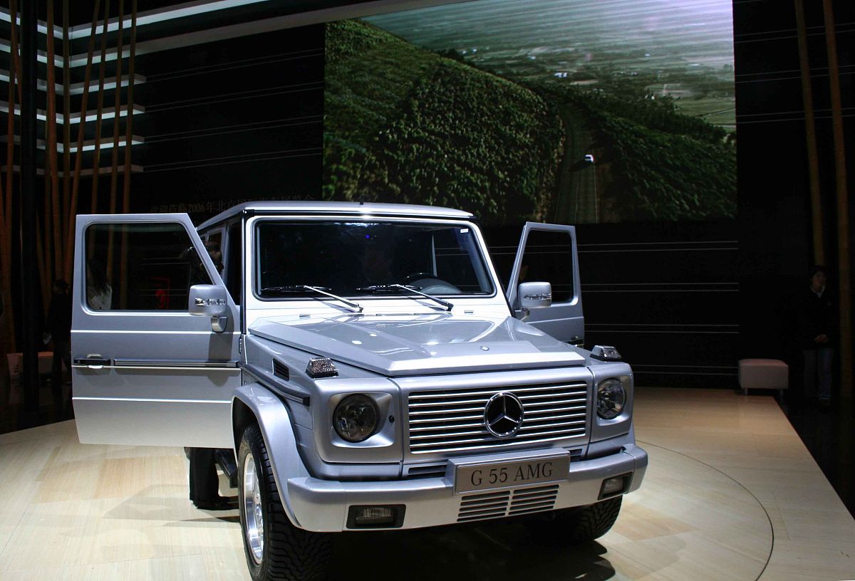 2006年11月18日,2006北京国际车展媒体开放日,奔驰g55 amg 亮相.+++_+