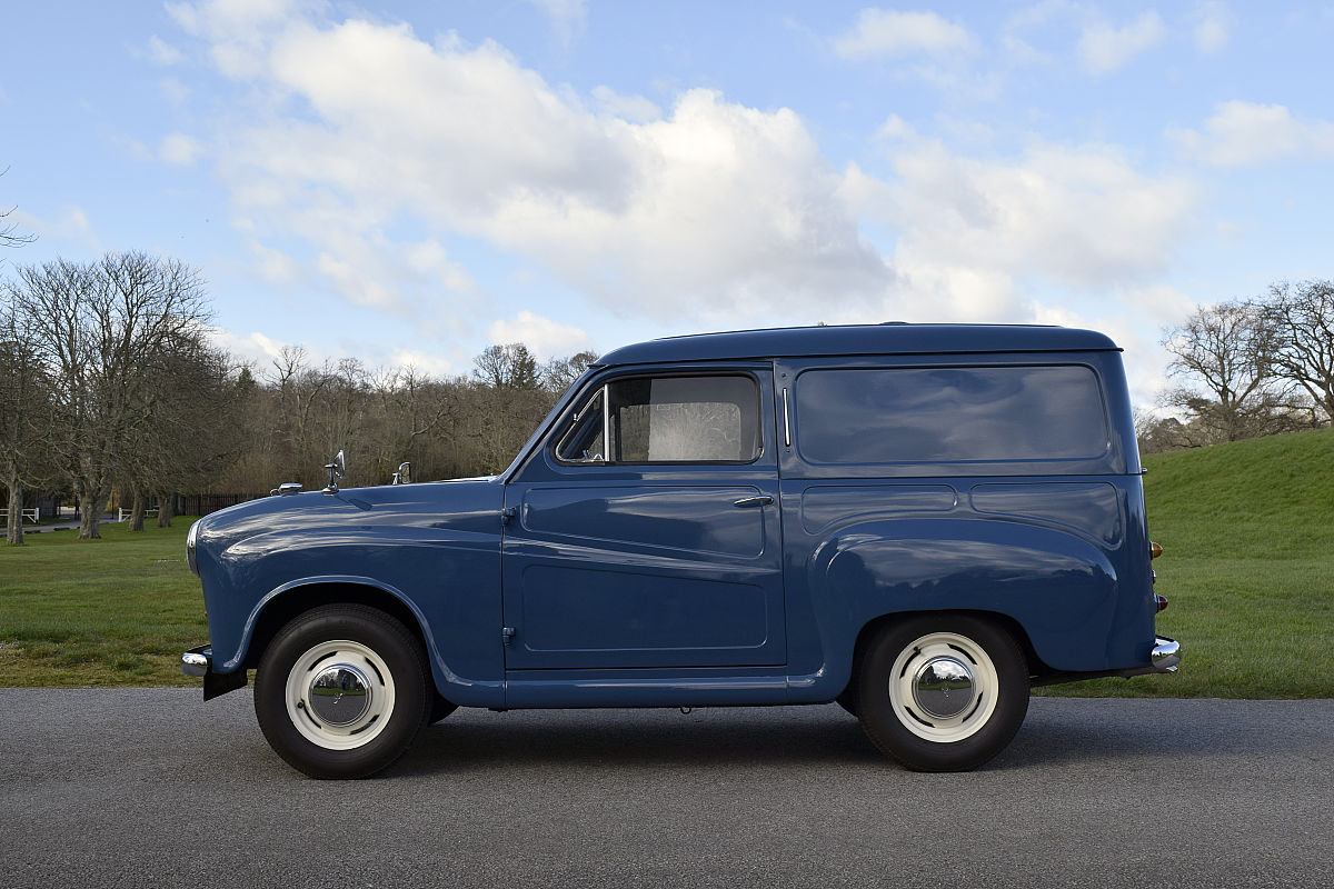 1960 austin a35 van. artist unknown. (photo by national motor mu