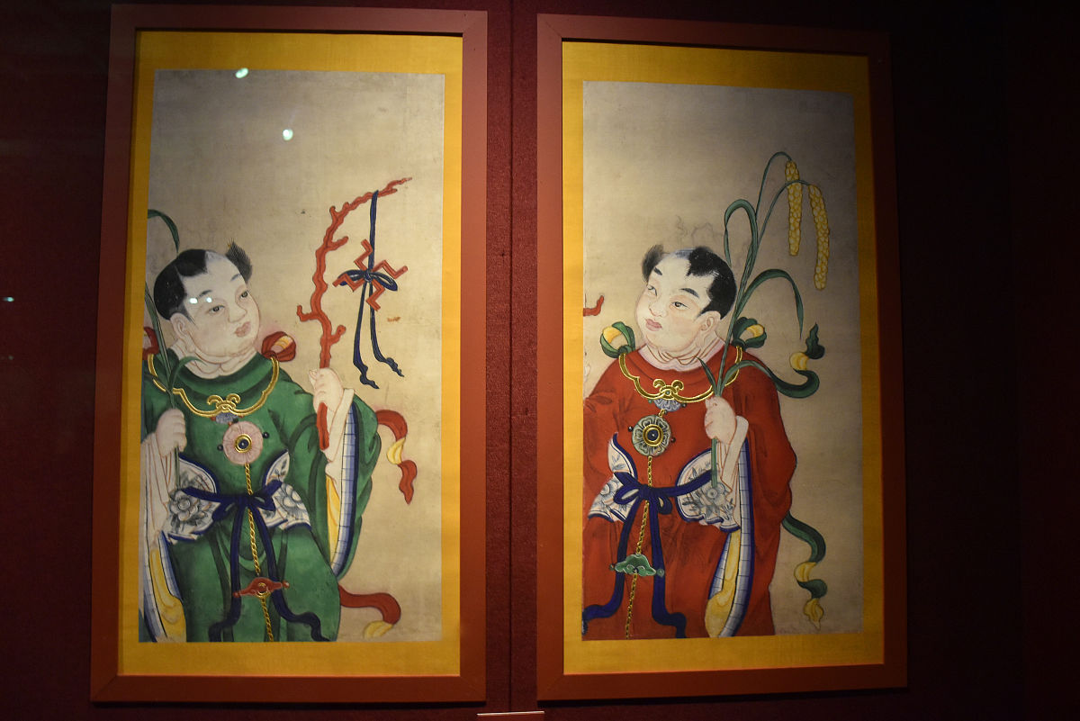 2019年01月22日,北京,故宫博物院"贺岁迎祥——紫禁城里过大年"展现"
