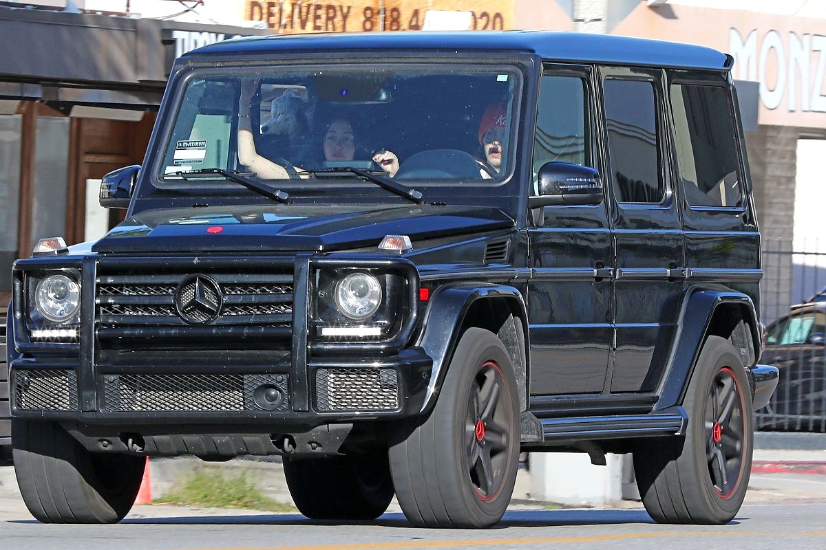 los angeles, ca  - *exclusive*  - noah cyrus and lil xan look to