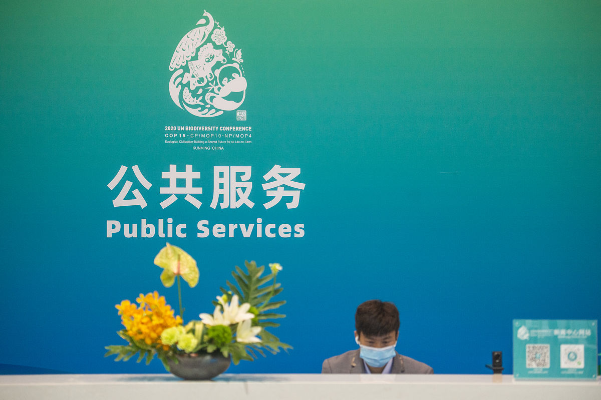 2021年10月9日,昆明,《生物多样性公约》缔约方大会第十五次会议新闻