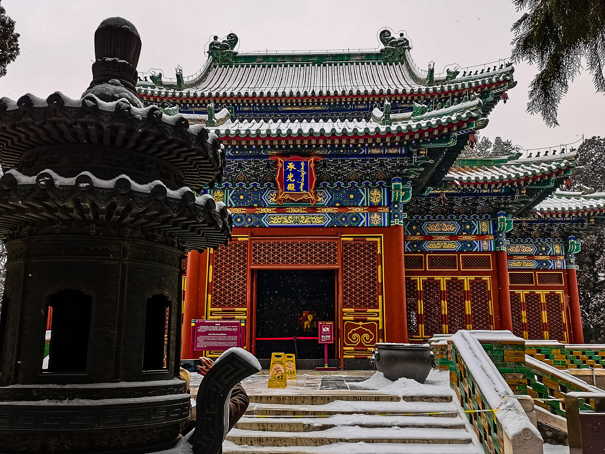 2022年1月22日,北京,北海团城,瑞雪迎春.