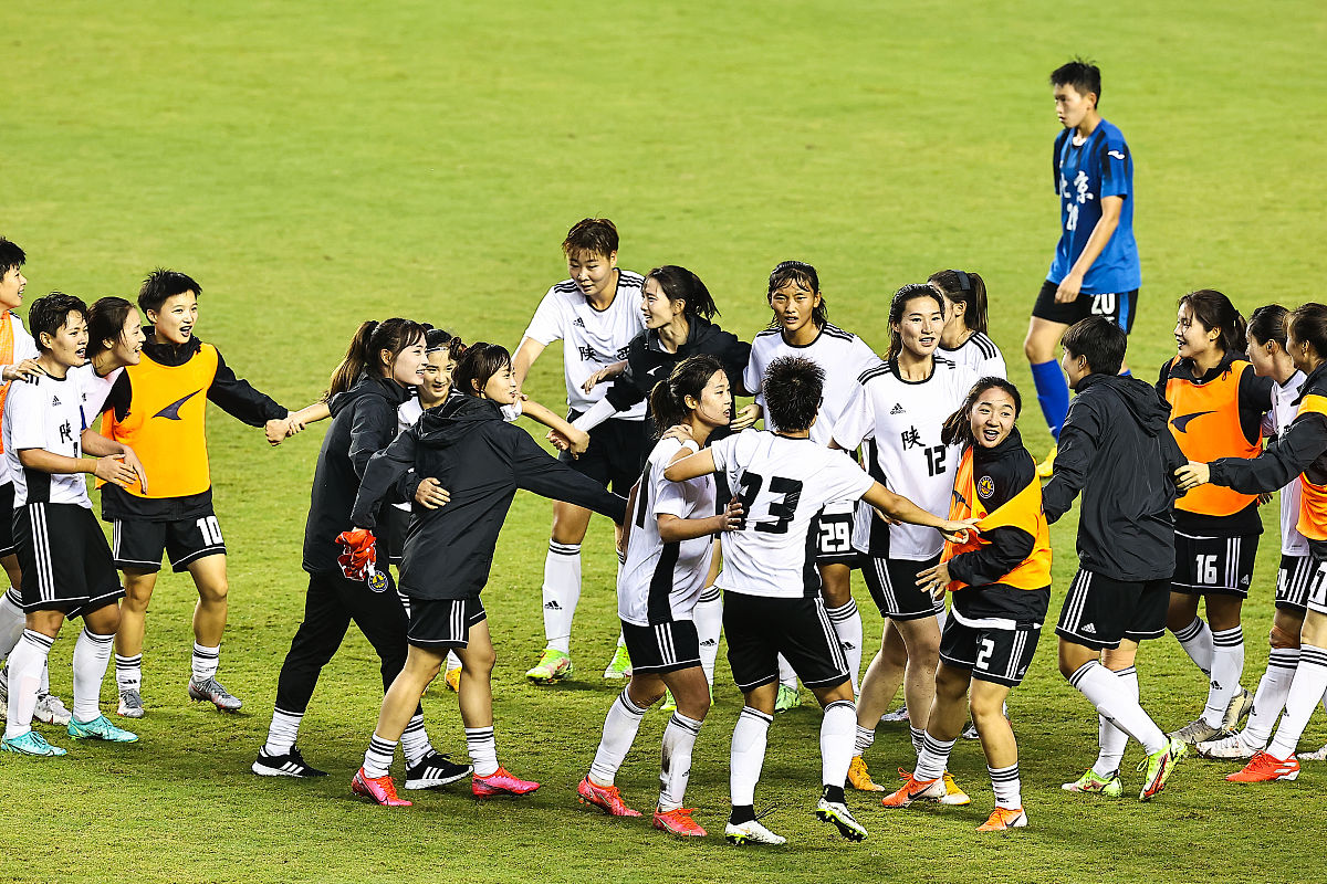 2021年9月25日,陕西,2021全运会女足成年组铜牌赛,北京1-3陕西.陕西队