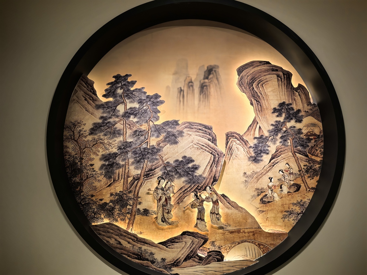 山水画的发展最早呈现的形式是