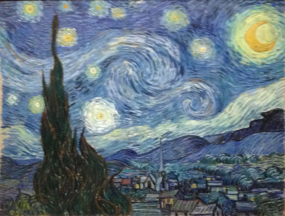 梵高《星月夜》：光与色彩的艺术表达
