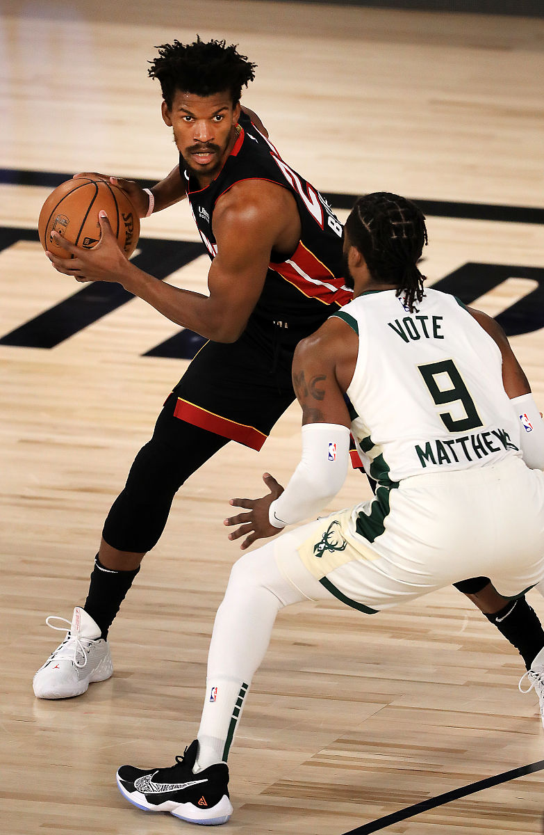 2020年8月31日,美国,19/20nba东部半决赛g1,迈阿密热火vs密尔沃基雄鹿