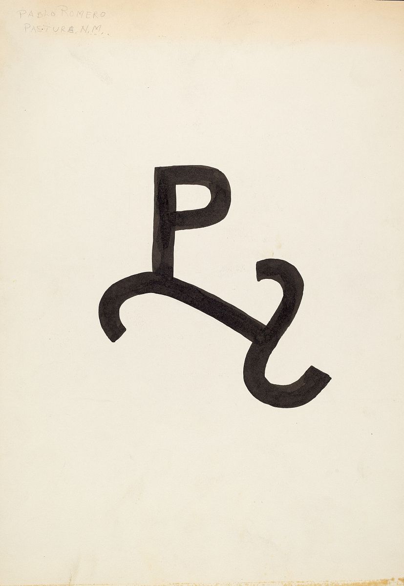 cattle brand, circa 1936. artist j.henry marley. (photo by herit