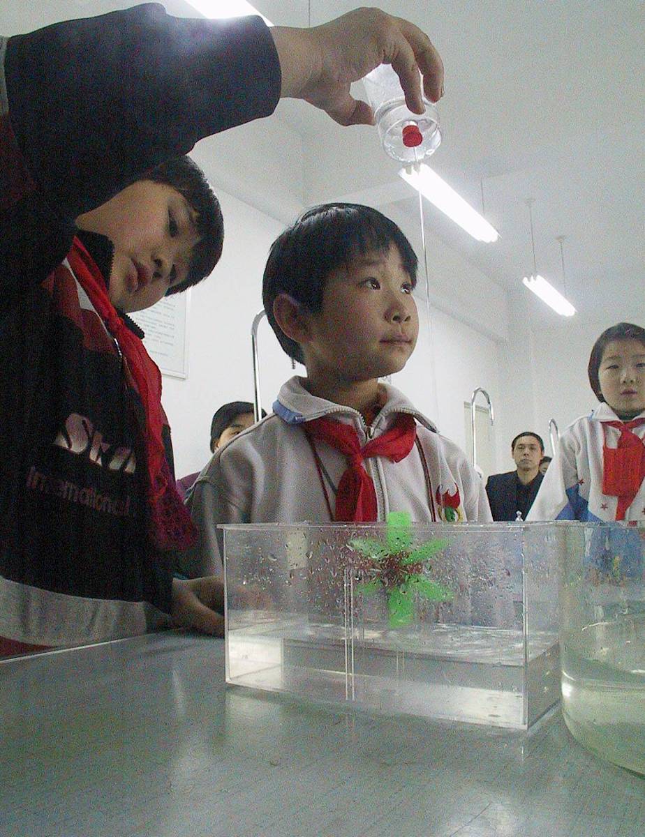 社区组织小学生制作水火箭，激发科学兴趣，培养动手能力