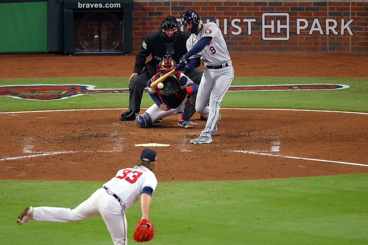 2021年10月31日,美国,2021mlb世界大赛g5,亚特兰大勇士vs休斯顿太空人