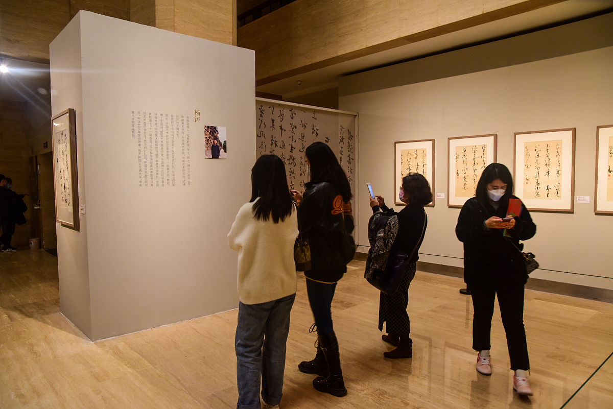 2022年3月15日,北京,真心独朗杨涛书法作品展.