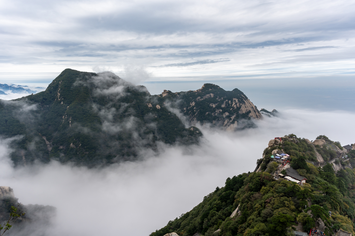 华山风景区图片