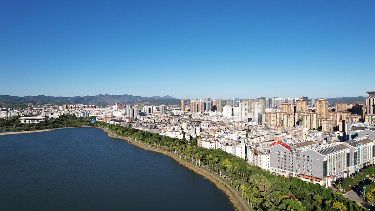 2021年11月19日,云南省弥勒市,湖泉生态园.