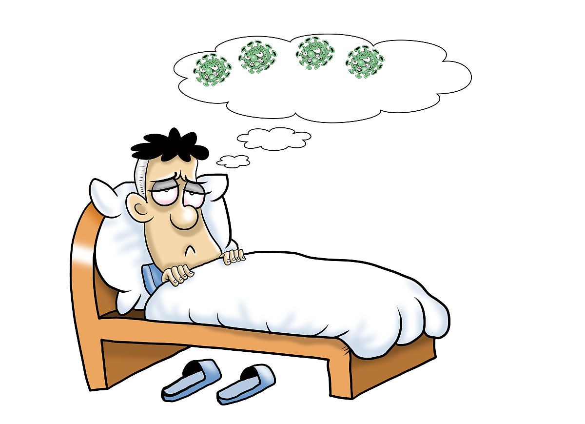 漫画:疫情致整体入睡时间延迟2到3小时
