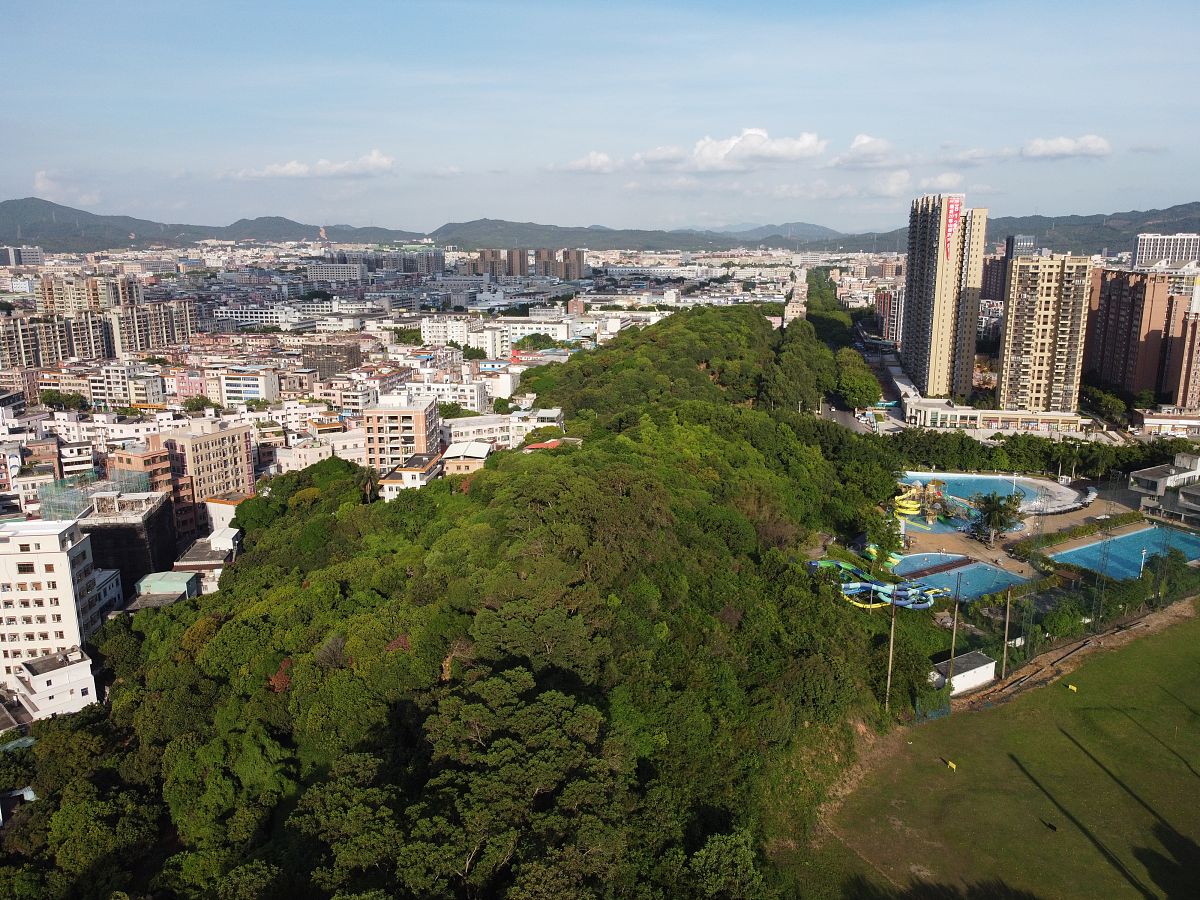 2020年6月23日,广东省东莞市清溪镇,航拍景象.