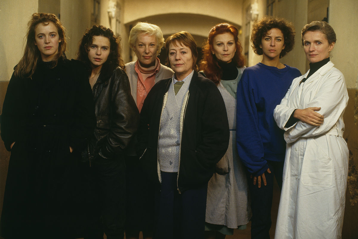 french actresses agnes soral, fanny bastien, bernadette lafont, 