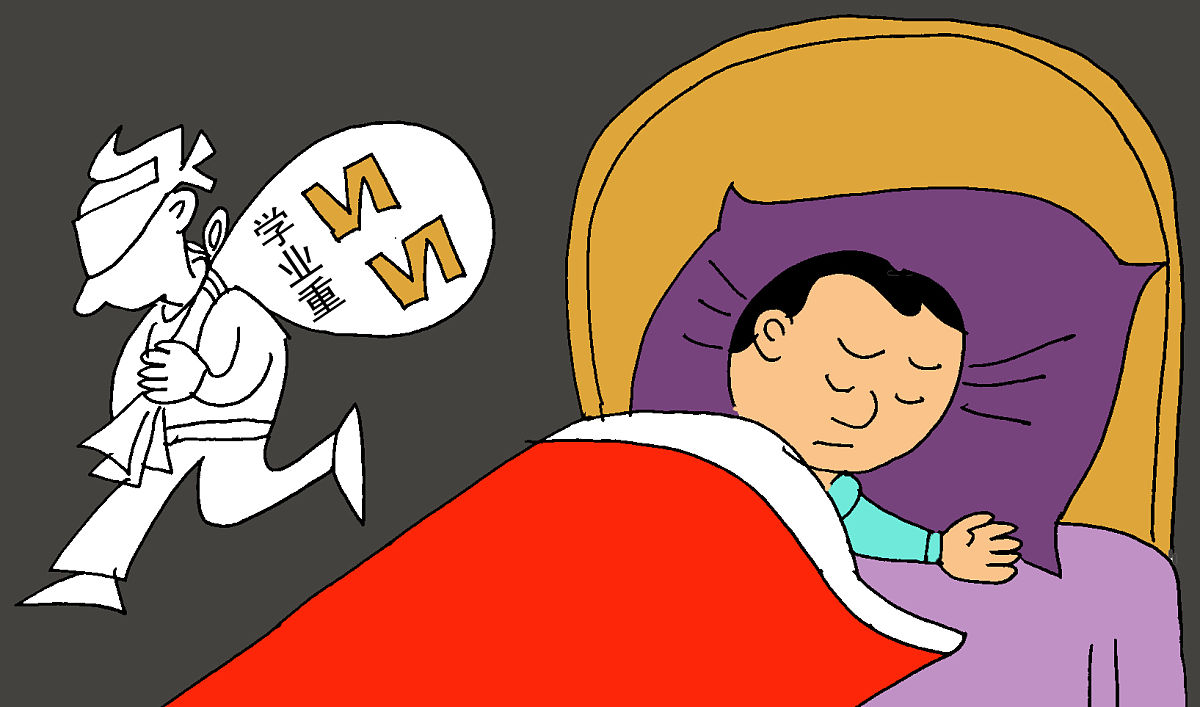 漫画:谁"偷"走了青少年的睡眠?