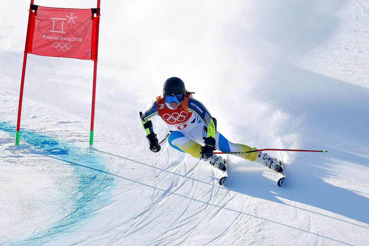 2018年2月15日,韩国,2018平昌冬奥会2月15日高山滑雪赛况.pyeongchang