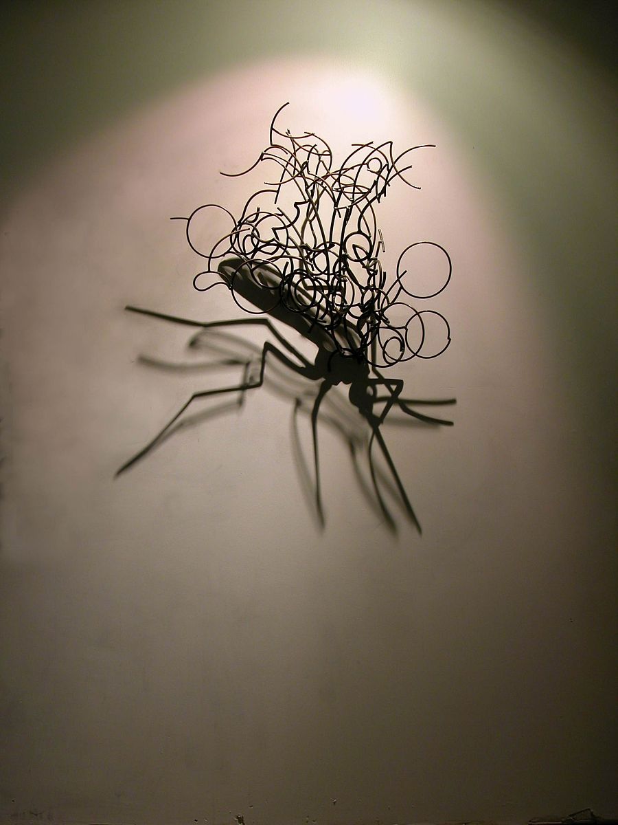 2013年4月13日消息(具体拍摄时间不详),这些阴影看起来就像是画在墙上