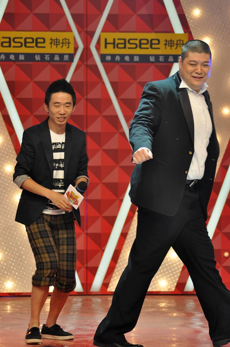2011年5月26日,上海,搞笑综艺节目《谁是爆笑王》录制.杨迪,刘云天+++