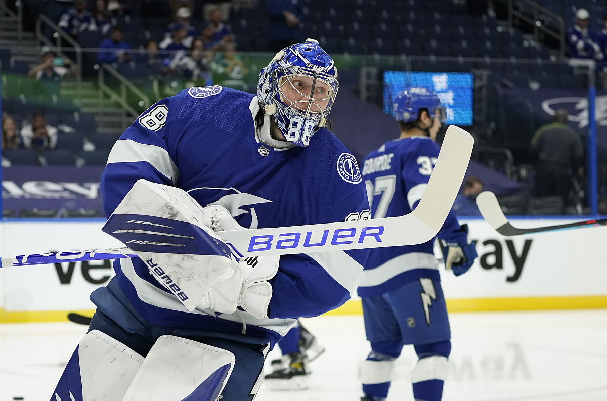 2021年6月3日,美国,2021nhl季后赛次轮g3,坦帕湾闪电vs卡罗来纳飓风.t