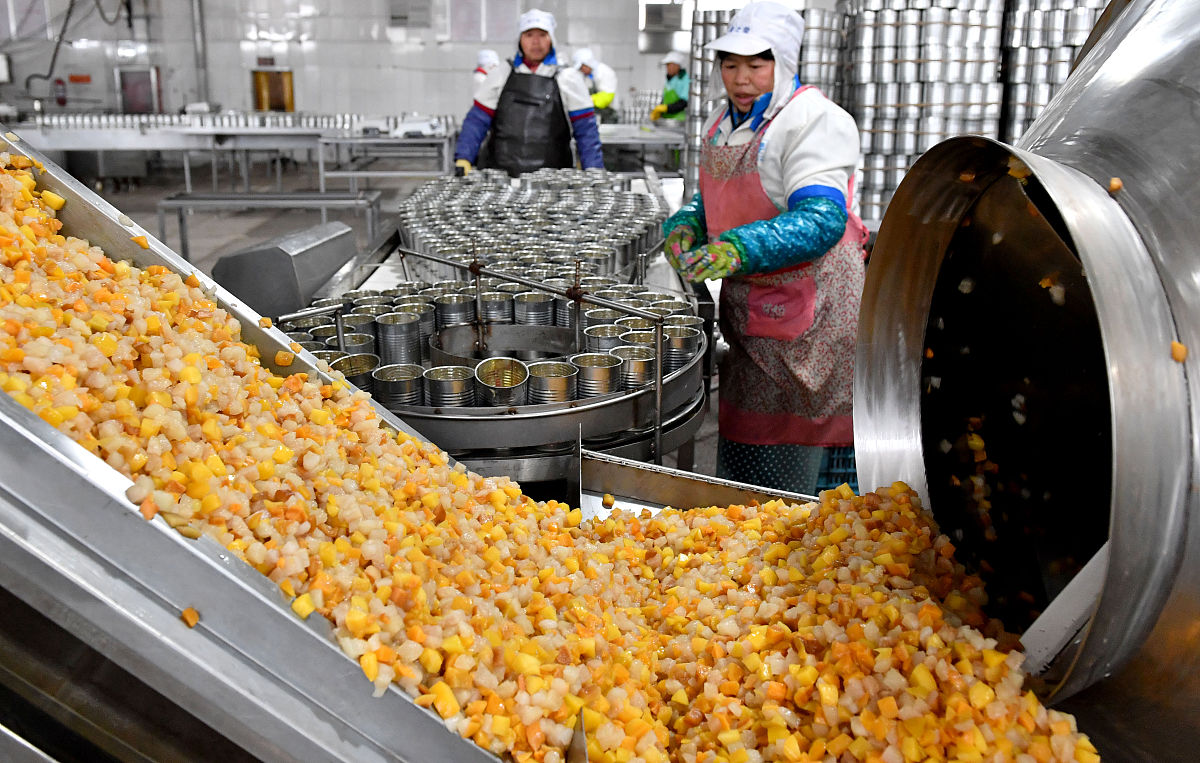 金果兴农团队展示枇杷次果加工设备，助力乡村振兴