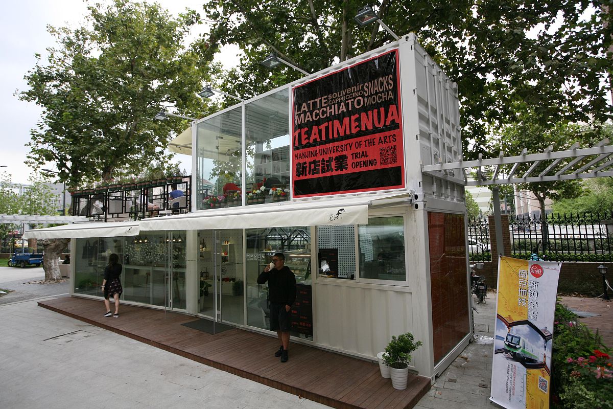 济南创高集装箱咖啡店：独特户外景观打造艺术空间，品味一杯温柔好喝的味道