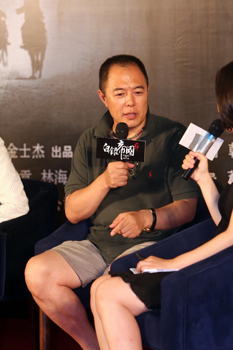 2009年8月6日,北京,电影《白银帝国》官网启动仪式.张铁林+++_+++记者