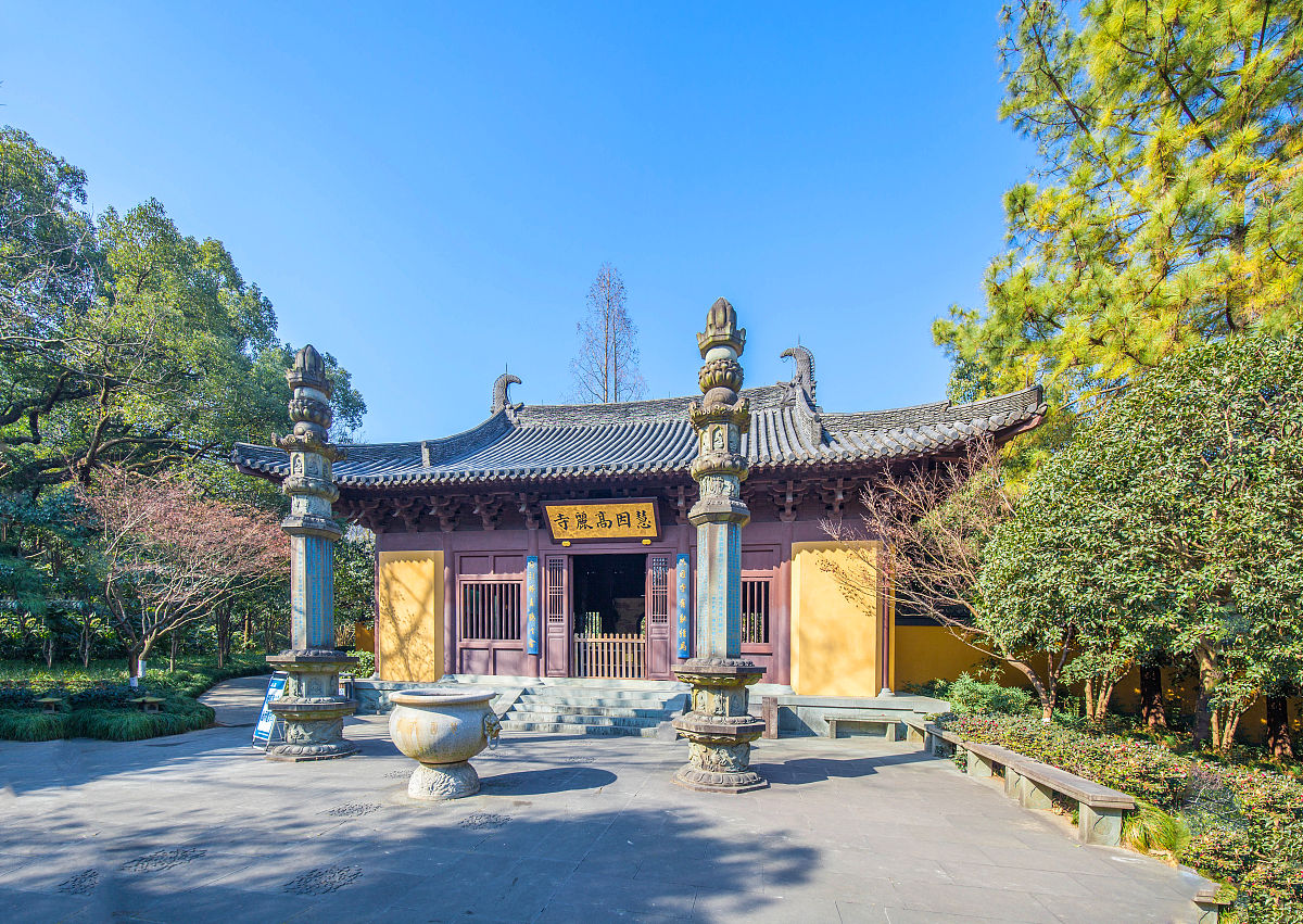 2021年1月20日,浙江杭州,冬天的慧因高丽寺.