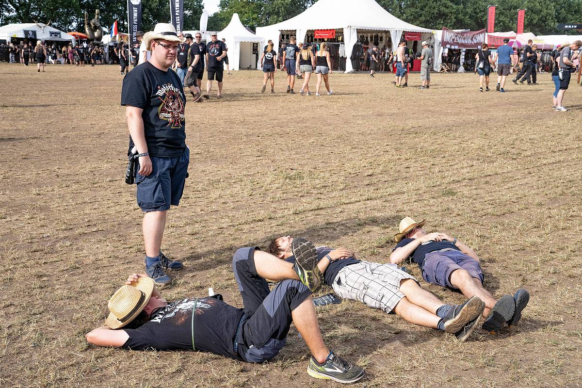 当地时间2018年8月1日,德国瓦肯,当地举办瓦肯露天音乐节(wackenopena