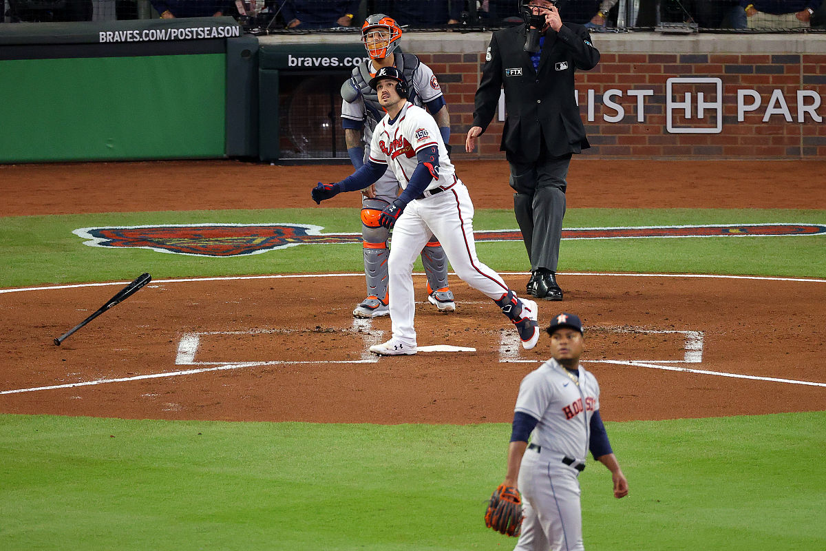 2021年10月31日,美国,2021mlb世界大赛g5,亚特兰大勇士vs休斯顿太空人