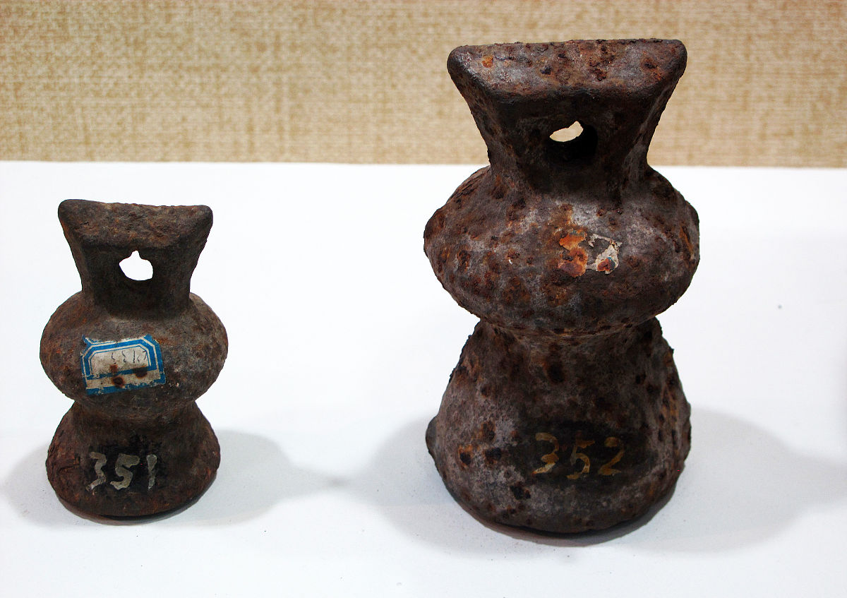 2013年10月04日 金代铁权,馆藏文物,吉林省白城市博物馆.
