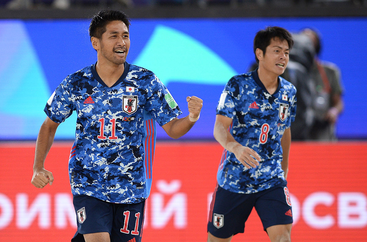 2021年8月28日讯,俄罗斯,2021沙滩足球世界杯半决赛,日本5-2塞内加尔.