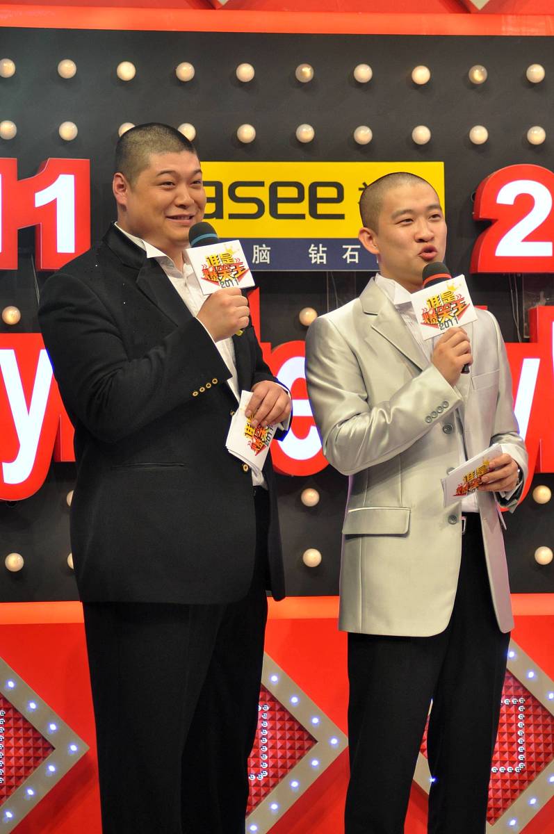 2011年5月26日,上海,搞笑综艺节目《谁是爆笑王》录制.刘云天,曹云金+