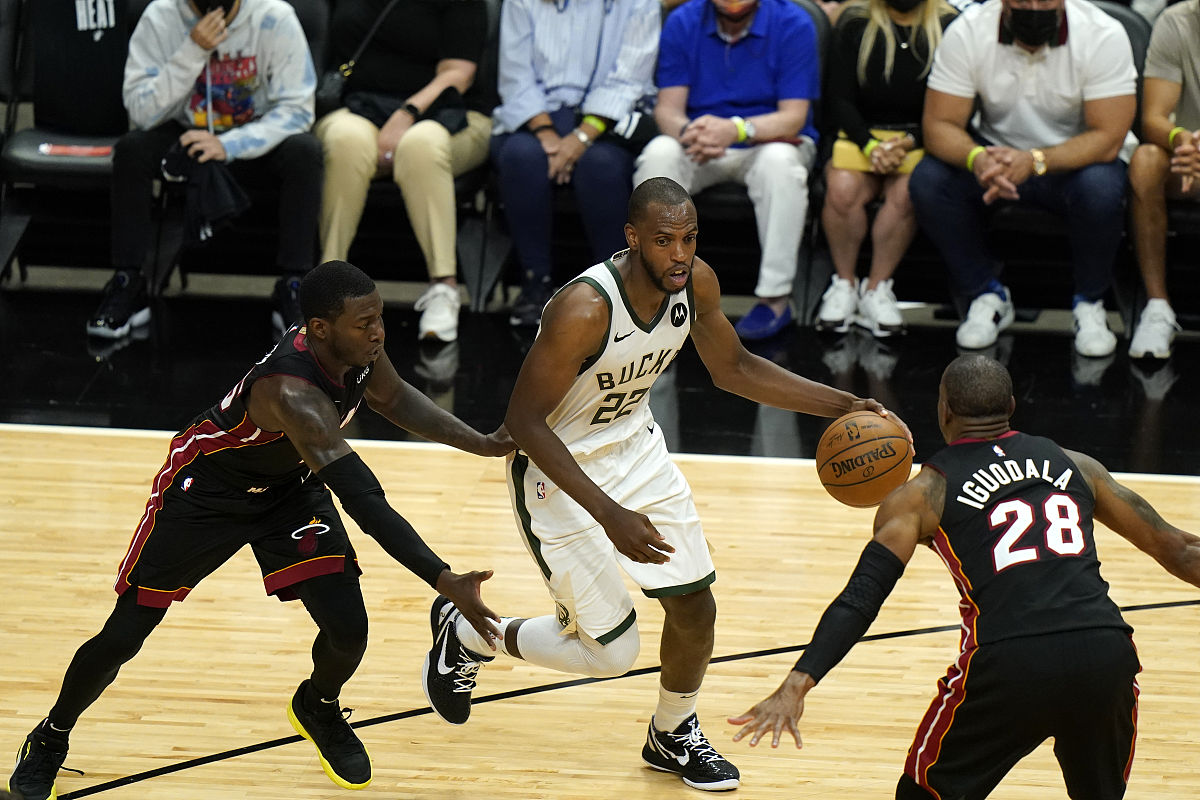 2021年5月29日,美国,20/21nba季后赛首轮g4,密尔沃基雄鹿120-103迈阿
