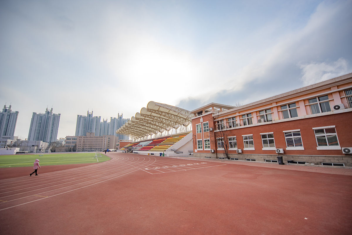 2021年1月19日,北京,中国传媒大学校园风景.