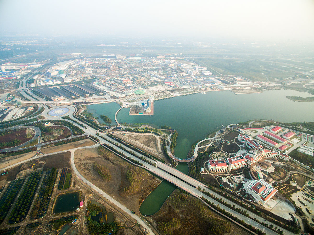 2015年10月13日,航拍上海迪士尼乐园.