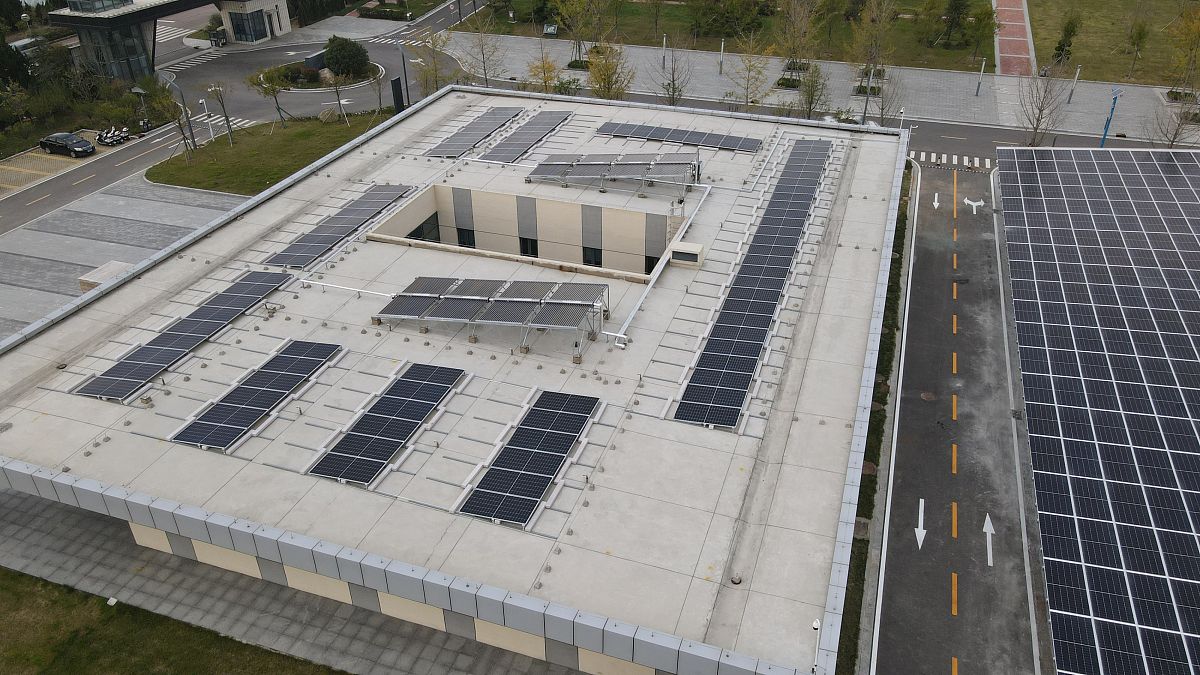 2021年10月21日,山东威海,航拍"国和一号+"智慧核能综合利用示范项目