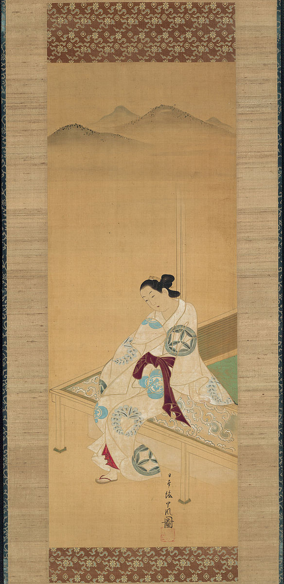 seated beauty, circa 1730. artist tosendo rifu. (photo by herita