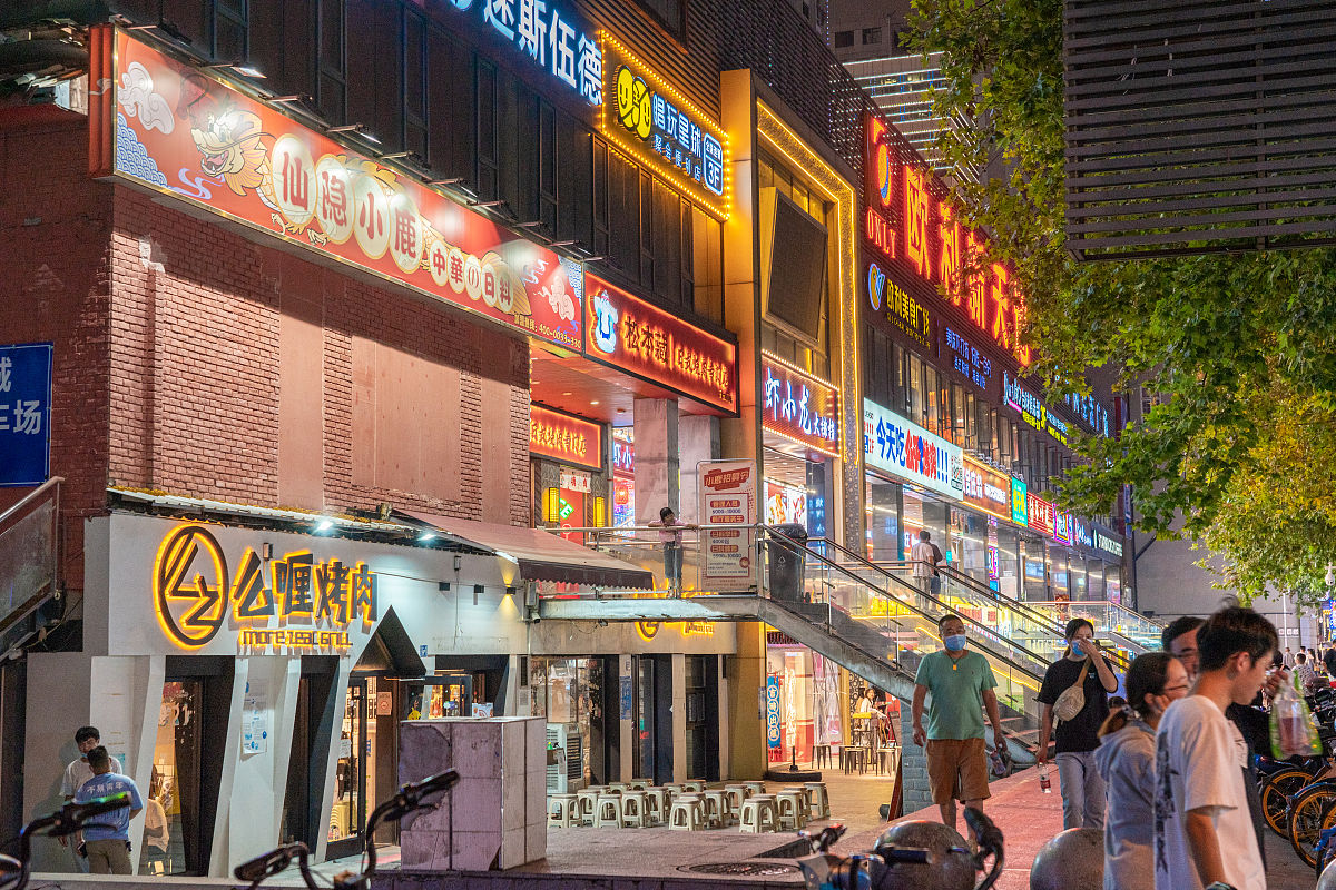 宝塔区中心街路边夜市食品单位情况分析