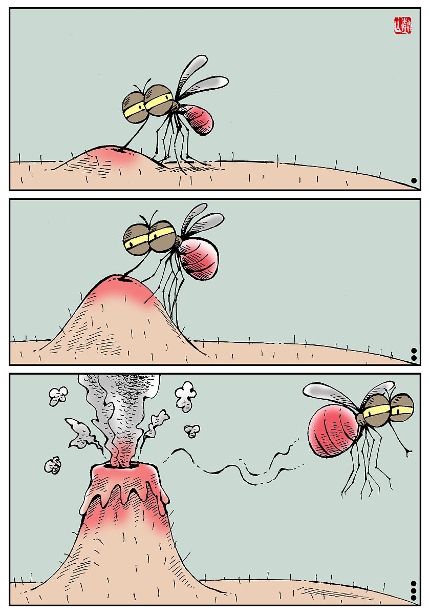 形容努力不够搞笑的句子：蚊子拍玻璃门！